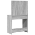 Tocador  con Luces LED Gris Sonoma 78,5x41x135 cm