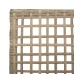 sillas de jardín  2 pcs con cojines beige de ratán