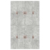 Estructura de cama Gris concreto Concreto Individual Robusta