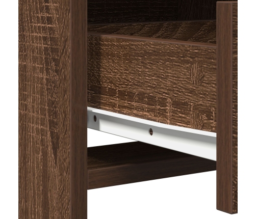 Almacén Alto Marrón Roble 40x41x135 cm Madera Ingenierizada
