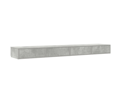 Cajones de Cama  Gris Concreto 200x36,5x16,5 cm Madera Engineered