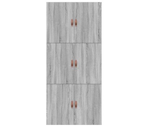 Estructura de Cama de Almacenamiento  Gris Sonoma 90x190 cm