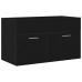 Mueble de baño  Negro Roble 90x38,5x46 cm Madera elaborada