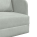 Sofá Cama de Piso 2 en 1 Gris Claro 65x80x83 cm Terciopelo