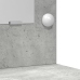 Conjunto de mesa de maquillaje de 2 piezas con LED en gris concreto de madera compuesta