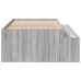 Estructura de cama de almacenamiento gris sonoma 75x190 cm