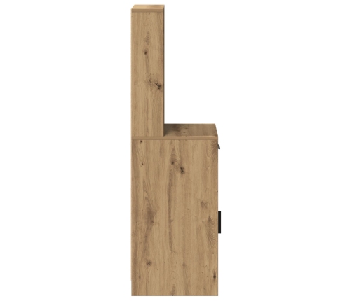Gabinete alto de roble artesanal 40x41x135 cm de madera de ingeniería