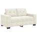Sofá Loveseat  Crema 120 cm de Terciopelo