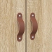 Estructura de cama  Roble de Sonoma Madera elaborada Doble