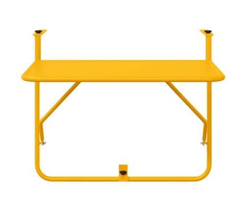 Mesa Colgante Plegable Amarilla de Acero  60x40 cm