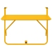 Mesa Colgante Plegable Amarilla de Acero  60x40 cm