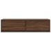 Aparador de TV  Marrón Roble 100x31x25,5 cm Madera elaborada