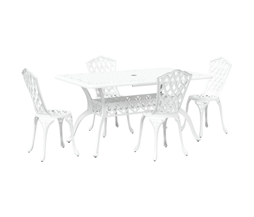 Juego de 3 Blanco Aluminio Fundido 150 x 90 x 72 cm