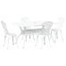 Juego de 3 Blanco Aluminio Fundido 150 x 90 x 72 cm