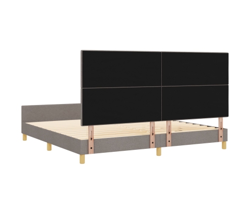 Cama de Tela Taupe  200x200 cm