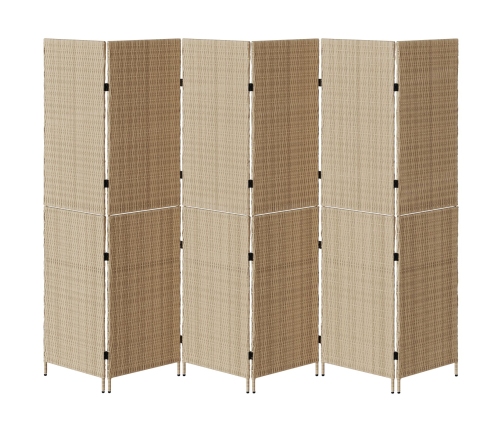 Separadores de habitación  Beige Madera Grande Plegable