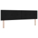 Cabecera LED acolchada negra 90 cm tela