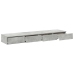 Mesa de Noche Gris Concreto Madera Elaborada 150 x 36.5 x 16.5 cm