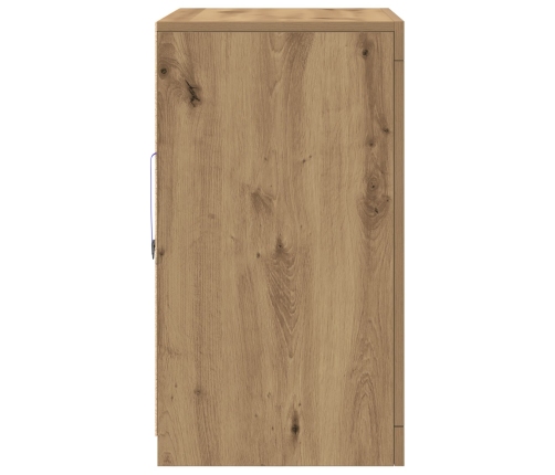 Sideboard  con luces LED Roble Artisan 60,5x37x67 cm