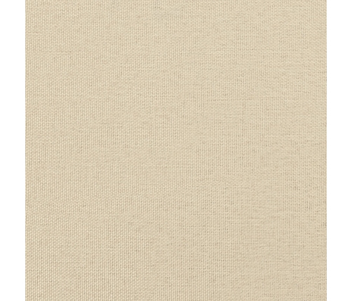 Cama Box Spring Crema con Colchón, 180x200 cm de Tela