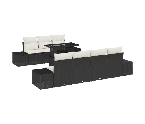 Conjunto de Sofá Jardín  Set 8 Marrón Ratán Conjunto Sofá Exterior