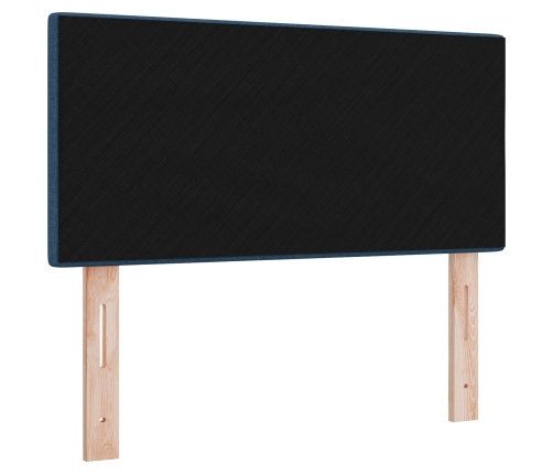 Cabecera  apliques de botón azul 80 cm tejido