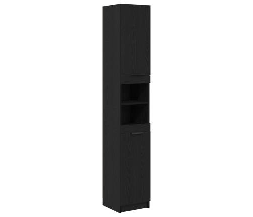 Gabinete de baño de roble negro  - 32x34x188.5 cm