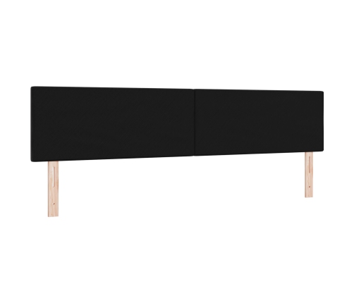 Cabecero  Botoné Negro 200 cm Terciopelo