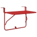 Mesa de balcón plegable  roja 60x40 cm de acero