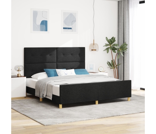 Estructura de Cama  Negra 180x200 cm de Tela