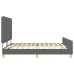 Estructura de Cama  Gris Oscuro 180x200 cm Tela