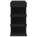 Mesa de Bar de Roble Negro con Estante de Almacenamiento, 100x50x101.5 cm