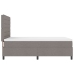 Cama con Box Spring  y colchón taupe 140x190 cm tela