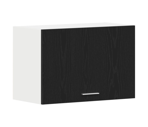 Gabinete colgante  en roble negro - 60x31x60 cm, hecho de madera elaborada