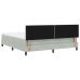 Cama con somier y colchón  Gris Claro Super King Terciopelo