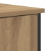 Aparador  de Roble Artesanal 70x30x80 cm de Madera Ingenierizada y Acero