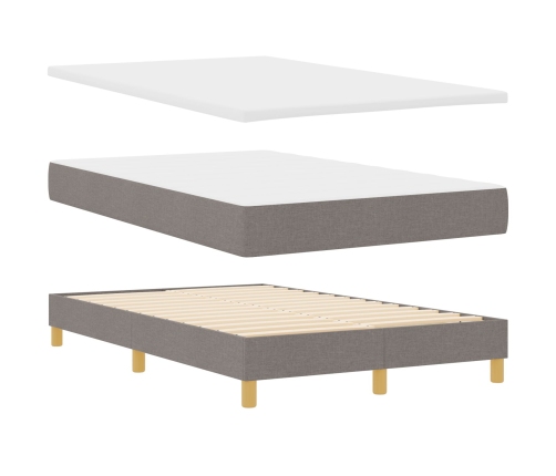 Cama Box Spring con Colchón Topo 120x200 cm Tela