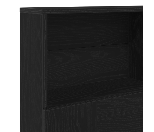 Cabecero  - Roble Negro, 140x19x103.5 cm, Hecho de Madera Elaborada