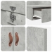 Cama con Almacenamiento  Gris Concreto Madera 236.5 x 100 x 31.5 cm