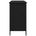 Cabinet para TV  Roble Negro 101x35x65 cm Madera Elaborada y Acero