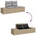 Conjunto de Sofás de Jardín  7 Piezas Beige y Gris