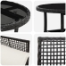 Juego de Comedor de 5 Piezas Negro Poliratán