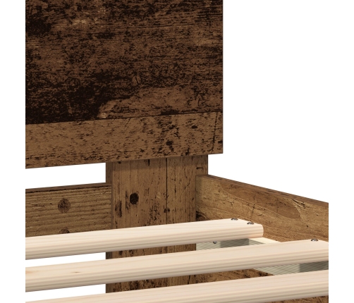Armazón de Cama de Madera Elaborada Madera Vieja Madera