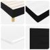 Cama Box Spring  con Colchón Negra 100x200 cm Tela