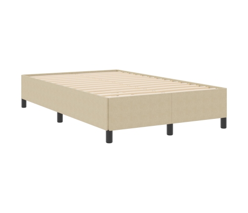 Estructura de Cama  Verde Claro Gris 120x190 cm Tela de Corduroy