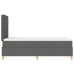 Cama con Somier  Gris Oscuro 120x200 cm Tela