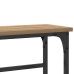 Mesa Consola  Artisan Roble 75x19,5x75 cm Madera Contrachapada y Acero