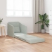Sofá Cama de Piso 2 en 1 Gris Claro 65x80x83 cm Terciopelo