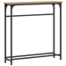 Mesa Consola  Artisan Roble 75x19,5x75 cm Madera Contrachapada y Acero