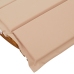 Tumbona de sol Set de 2 Beige Madera y tela tapizada Grande